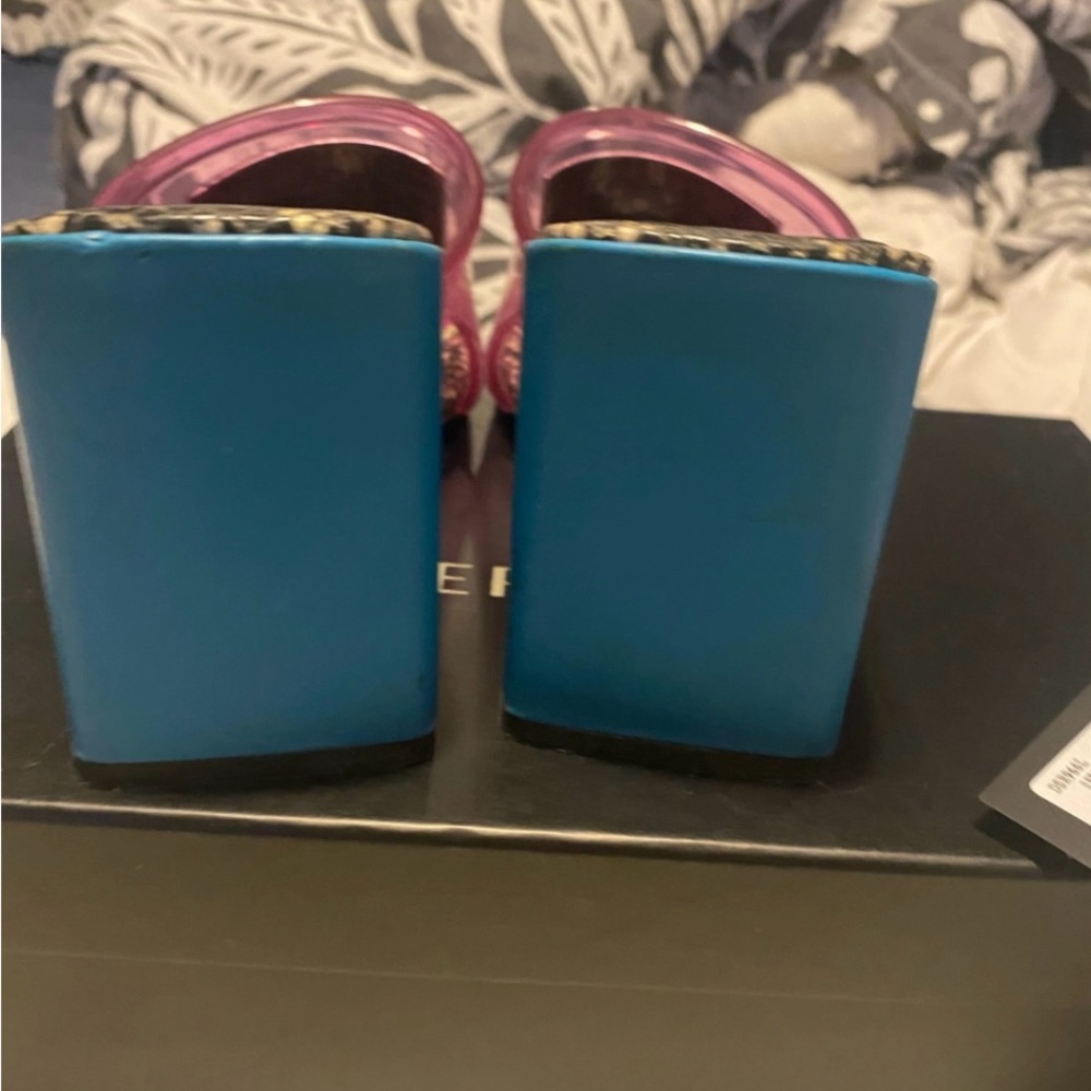 ❌❌SOLD❌❌VERSACE PVC Mules - Picture 3 of 6